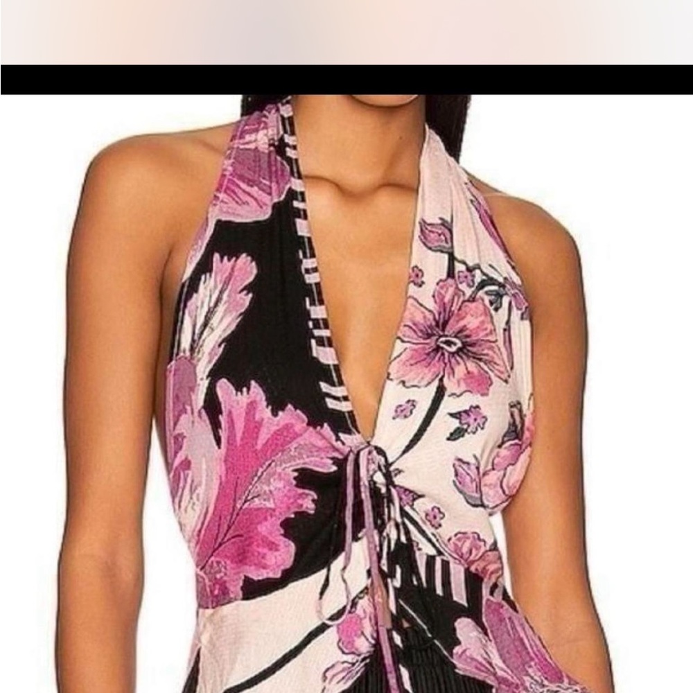 Free people hot tropics halter top! Brand new with tags